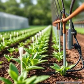 Автоматизированные системы капельного орошения с пиковым управлением климатом