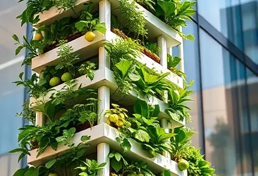 Интеграция модульных вертикальных садов для автоматизированного озеленения